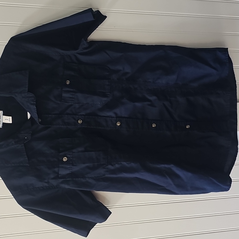 Old Navy Dark Blue Button-Up Shirt